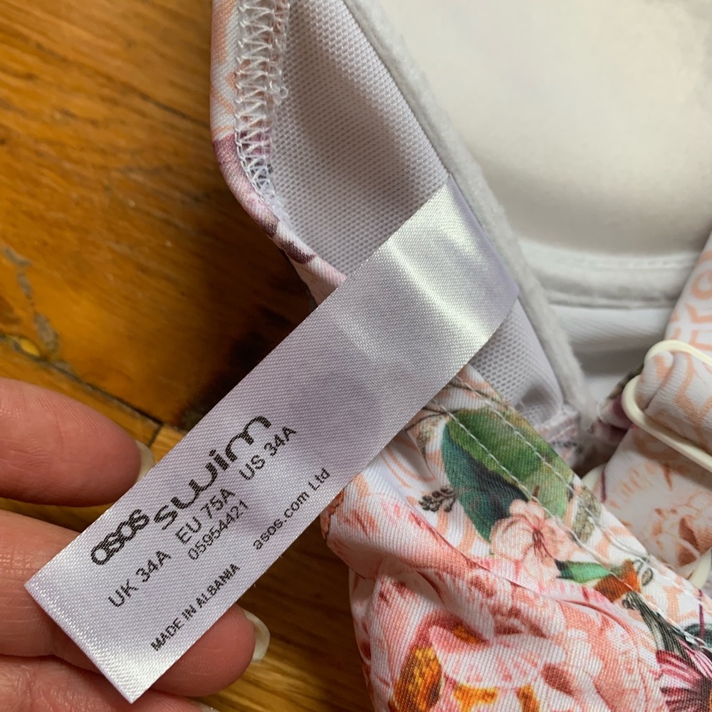 ASOS SWIM TOP - FLORAL - Picture 3 of 4